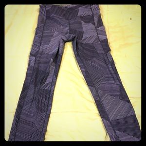 Navy Patterned Lululemon Leggings